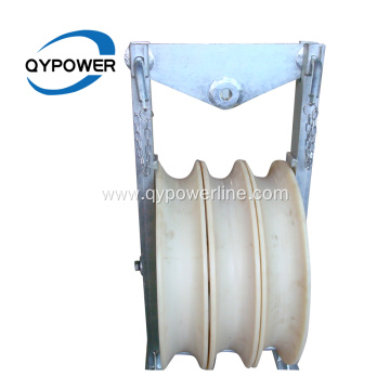 Heavy duty cable pulley